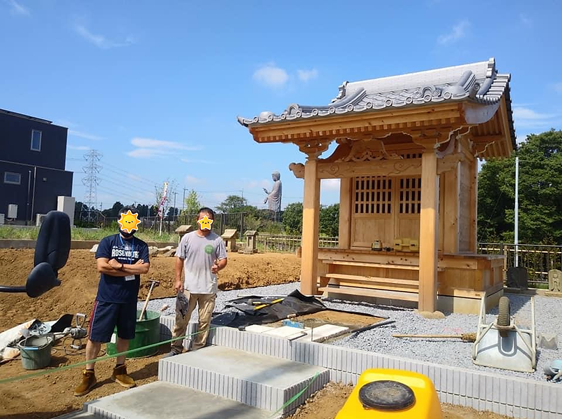 木造建築の施工風景